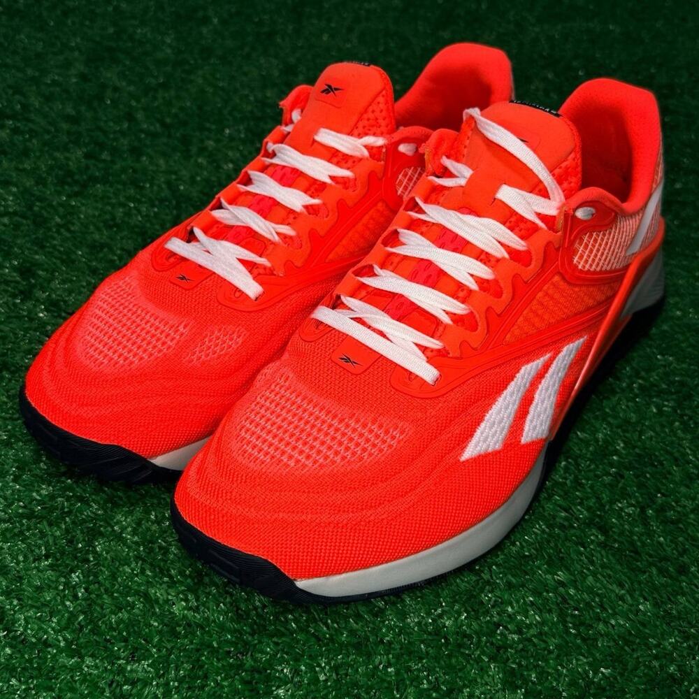 Reebok Nano X2 Own Men’s Training Shoes Size 11 Orange White Gym Sneakers